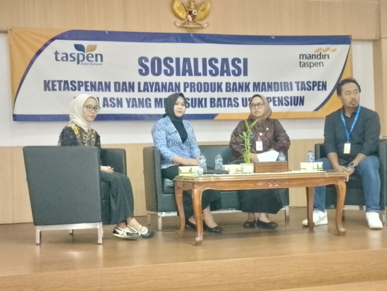 Sosialisasi Ketaspenan dan Layanan Produk Bank Mandiri Taspen bagi ASN Pemkot Serang menjelang Batas Usia Pensiun